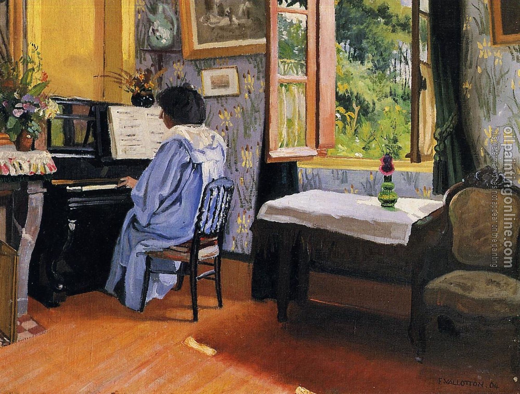 Felix Vallotton - Lady at the Piano
